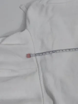 Sudadera blanca túnica mujer