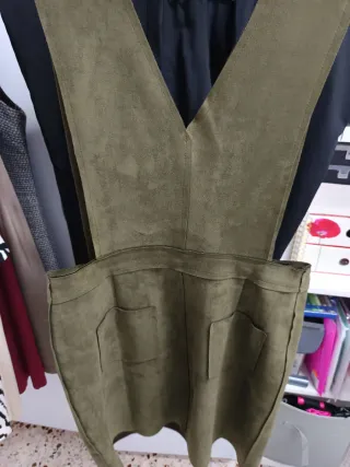 Vestido verde con cremallera
