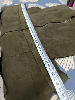 Vestido verde con cremallera