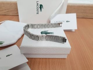 Pulsera Lacoste Hombre Acero Inoxidable Plata