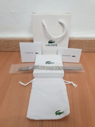 Pulsera Lacoste Hombre Acero Inoxidable Plata