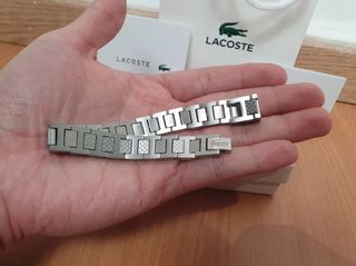 Pulsera Lacoste Hombre Acero Inoxidable Plata