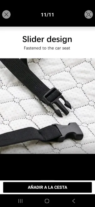 Asiento protector coche o sofá para perro