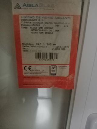 Ventana blanca con cristal-NUEVA