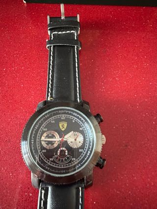 Reloj Ferrari Negro Correa Cuero