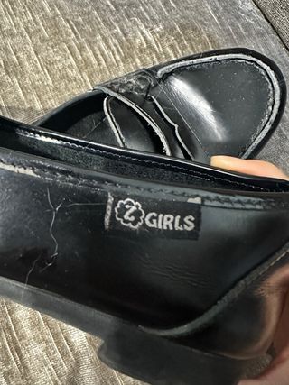 Zapatos escolares niña T39 negros