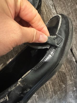 Zapatos escolares niña T39 negros