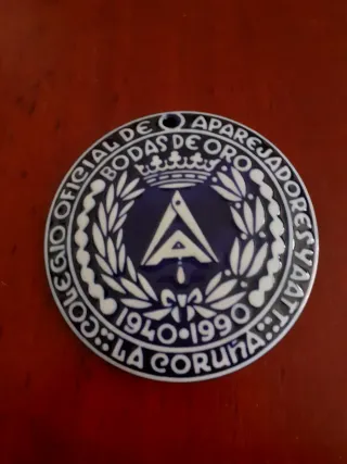 Medalla Sargadelos Bodas de Oro La Coruña