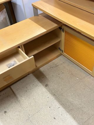 Mesa de despacho haya natural