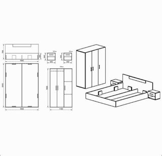 Set completo camera da letto