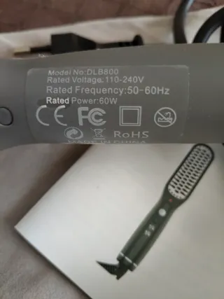 Cepillo Alisador Eléctrico Gris