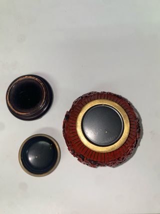 Tibor chino laca cinabrio