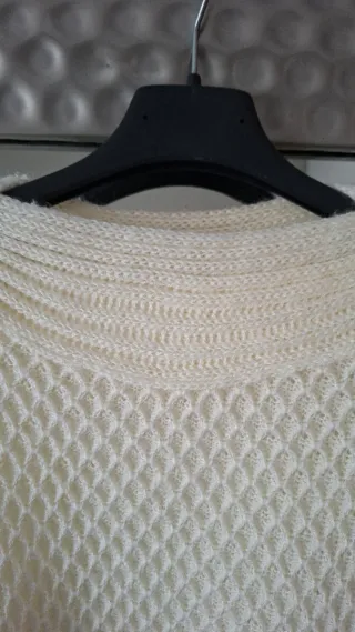 Maglia lana tinta latte Tg S/M