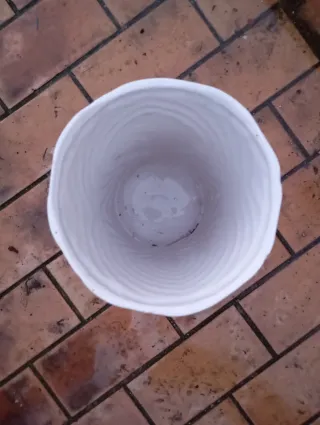 Paragüero de cerámica pintado a mano