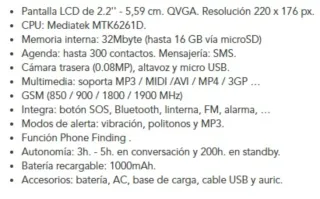 Teléfono Móvil Suntech CEL3 Negro