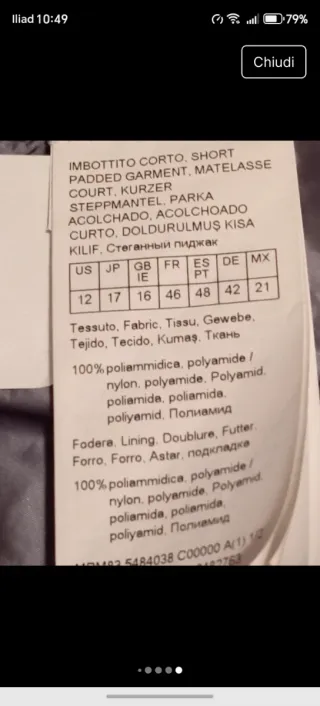 Marina Rinaldi trapuntato grigio