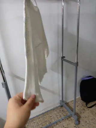 Blusa blanca Natural talla M con pedrería