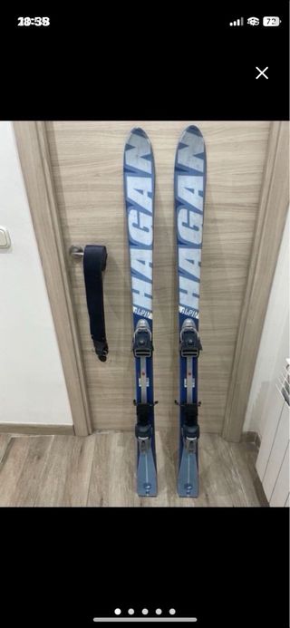 Esquís travesía con frenos, cuchillas y pieles foc