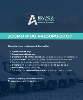 EQUIPO A | Mudanzas y Transportes a Medida