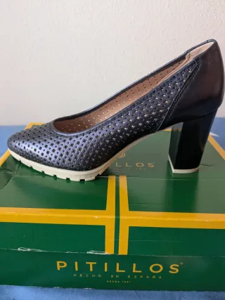 Zapatos Pitillos Azul Marino Talla 37