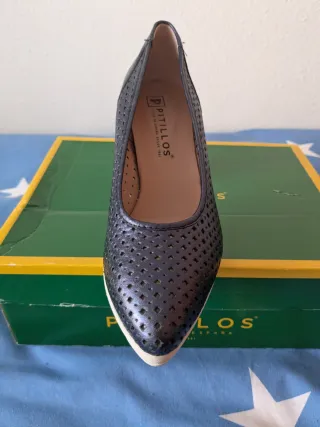 Zapatos Pitillos Azul Marino Talla 37