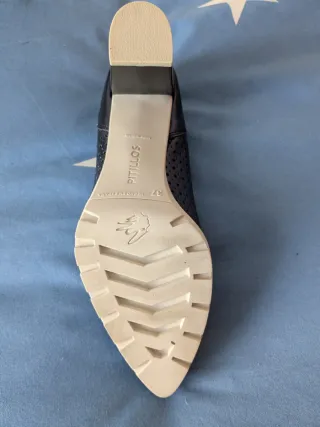 Zapatos Pitillos Azul Marino Talla 37