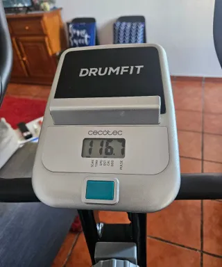 Bicicleta Estática Negra y Gris