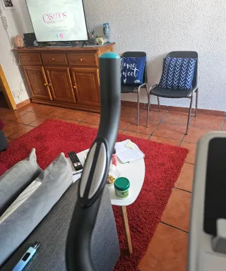 Bicicleta Estática Negra y Gris