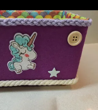 Caja decorativa unicornio