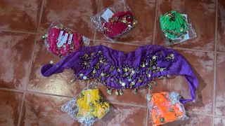 Lote 6 Pañuelo/Cinturón Danza Vientre con Monedas