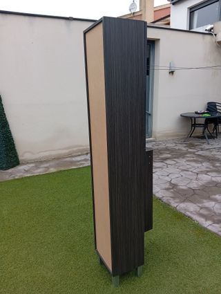 Mueble de baño alto madera y metal