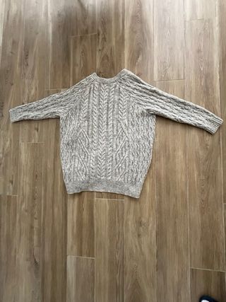 Jersey Zara Gris Trenzado