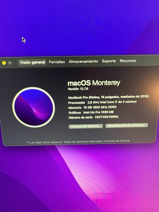 MacBook Pro i7 15”