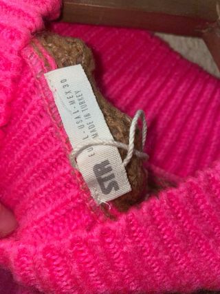 Jersey rayas rosa y marrón talla única