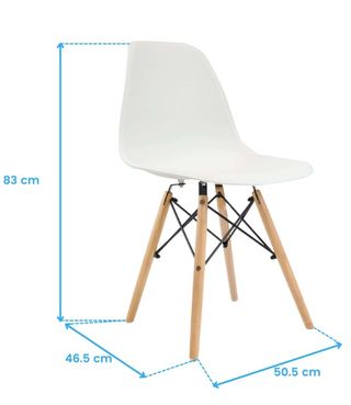 Conjunto 4 Cadeiras Brancas Pernas Faia
