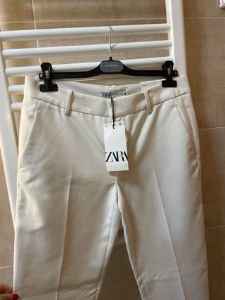 Pantalón Zara blanco sin estrenar Talla M