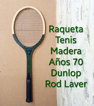 Raqueta Tenis Dunlop Rod Laver Madera Años 70