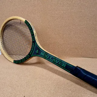 Raqueta Tenis Dunlop Rod Laver Madera Años 70