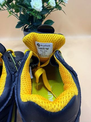 Zapatos de seguridad WALKSAFE negros y amarillos