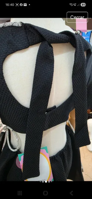 Vestido LeCruel Negro con 'Smile',  da para s