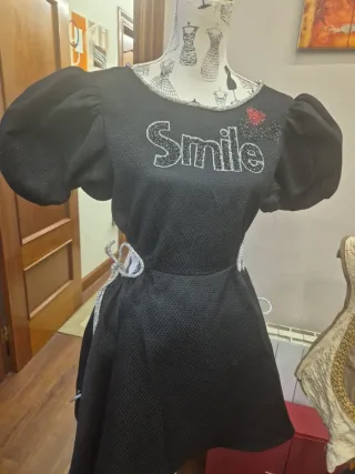 Vestido LeCruel Negro con 'Smile',  da para s