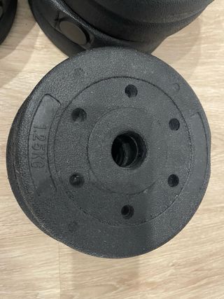 29kg Mancuernas (16 discos, 2 barras)