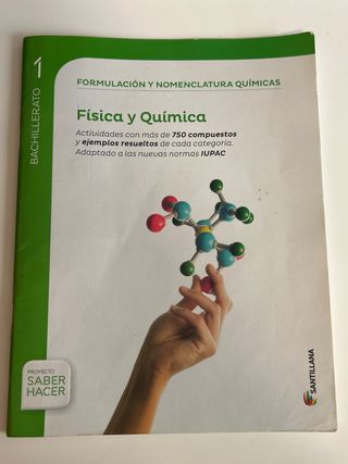 Libro Física y Química Bachillerato Santillana