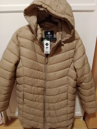 Chaqueta acolchada beige talla XL (talla 46)