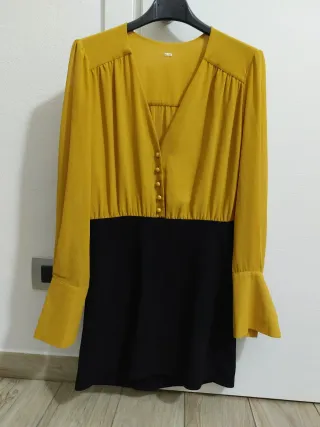 Abito H&M nero e senape Taglia M