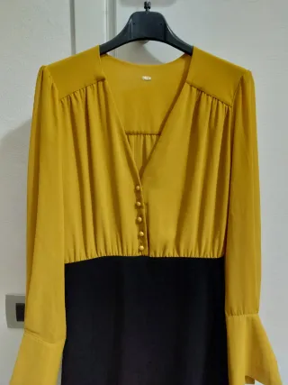 Abito H&M nero e senape Taglia M