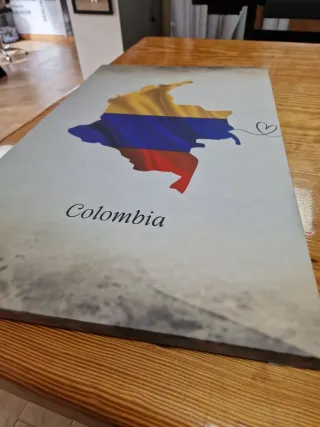 Cuadro de Colombia de lienzo