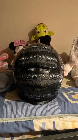 Casco Moto Shiro Diseño Perro