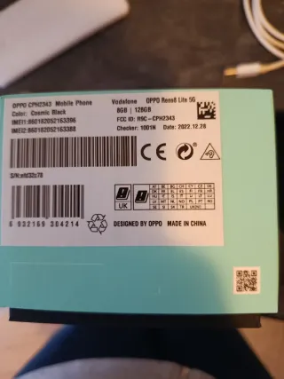 Oppo Reno 8 Lite 5G Negro