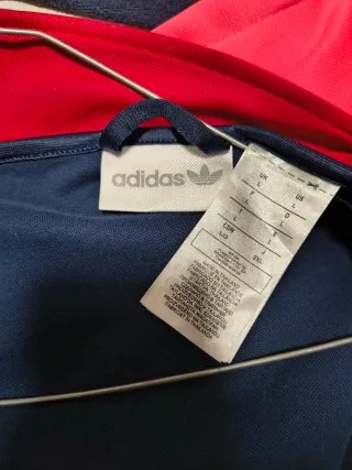 Felpa vintage AS ROMA Adidas blu/arancio